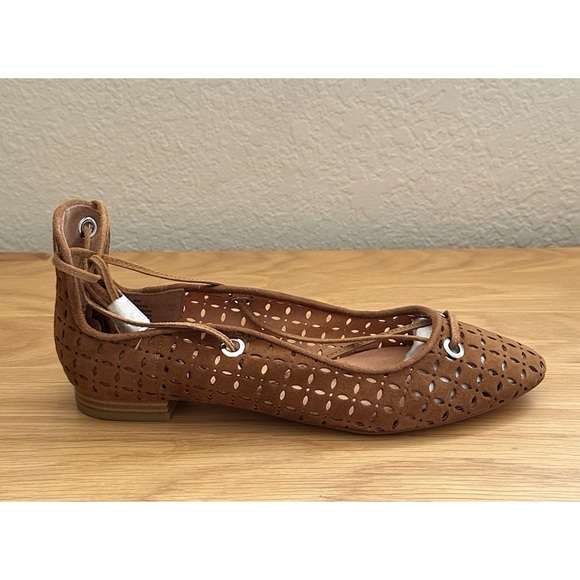 Halogen Cognac Suede Flat - Picture 6 of 10